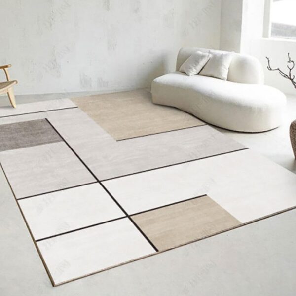 Modern Simple Bedroom Crystal Velvet Carpet Light Luxury High-End Coffee Table Carpet Nordic Living Room Mat Large Area Carpet,Light Grey,160X2300CM