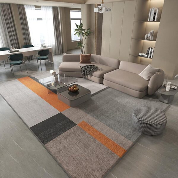 Modern Light Luxury Living Room Carpet Full Sofa Coffee Table Cushion Home Decoration Bedroom Carpet,02,1400MMx2000MM