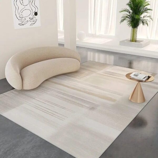 Modern Light Luxury Living Room Carpet Bedroom Bedside Soft Floor Mat Cloakroom Coffee Table Plush Rug,200X200CM