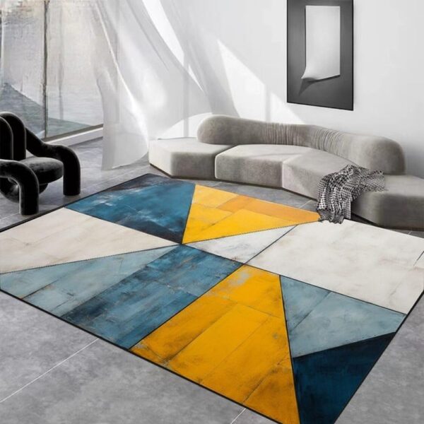 Geometry Living Room Decoration Carpets Modern Light Luxury Rugs for Bedroom Sofa Table Large Area Rugs Home Decor Mat,Loop Pile6,160x230cm 63x90in