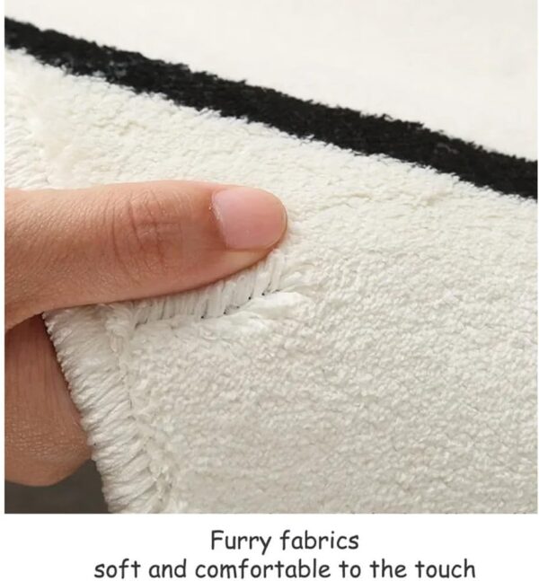 Modern Light Luxury Living Room Carpet Bedroom Bedside Soft Floor Mat Cloakroom Coffee Table Plush Rug,200X200CM - Image 2