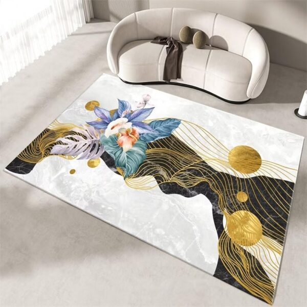 Living Room Rugs Modern Home Decoration Carpets Bedroom Bedside Floor Mat Light Luxury Tatami Rug,Flannel 8,160x230cm 63x90in
