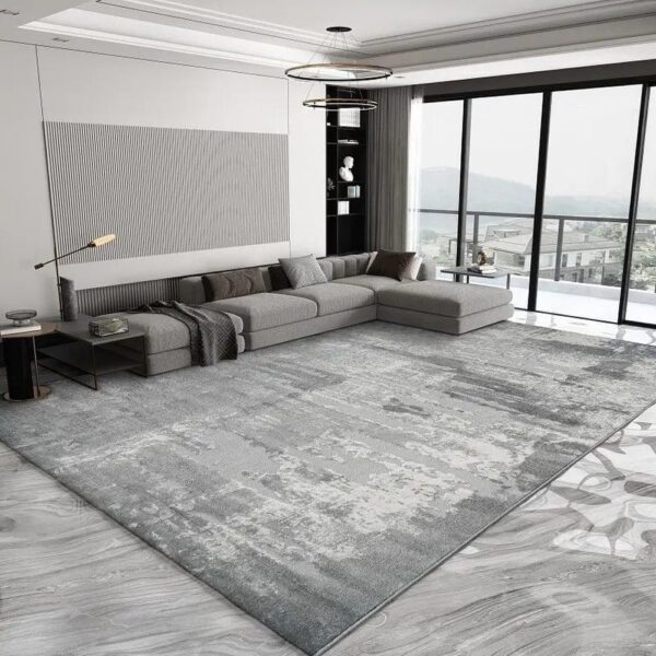 Modern Light Luxury Carpets for Living Room Grey Bedroom Decoration Bedside Carpet Home Large Area Rug Sofa Chair Side Floor Mat,300x400cm 118x157in