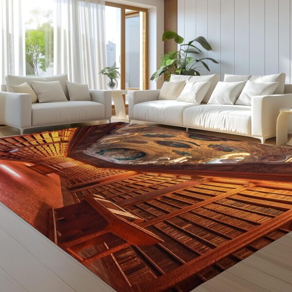 Rugs Living Room Bedroom – Fluffy Shaggy Light Luxury, Library Area Rugs Non-Slip – Modern Super Soft Low Pile Plush Carpet - Non Shedding Easy to Clean Rug - Image 2