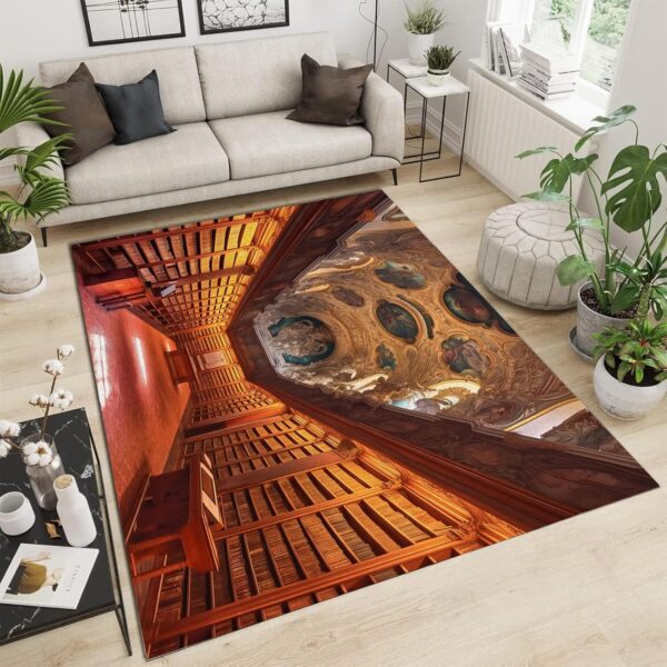 Rugs Living Room Bedroom – Fluffy Shaggy Light Luxury, Library Area Rugs Non-Slip – Modern Super Soft Low Pile Plush Carpet - Non Shedding Easy to Clean Rug