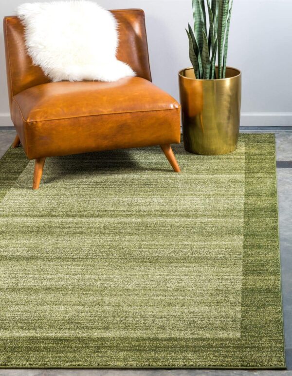 Area Rug -  (2' 2" x 3' 1" Rectangle, Light Green/ Ivory)