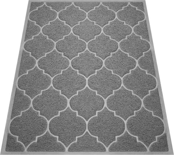 Door Mat, Front Door Mat, 46x35, Welcome Mats for Entryway,Garage,High Traffic Areas, Jumbo Size, Doormat Entrance, Waterproof Mat, Easy Clean, Outdoor Indoor Floor Mat,Non Slip (Grey)