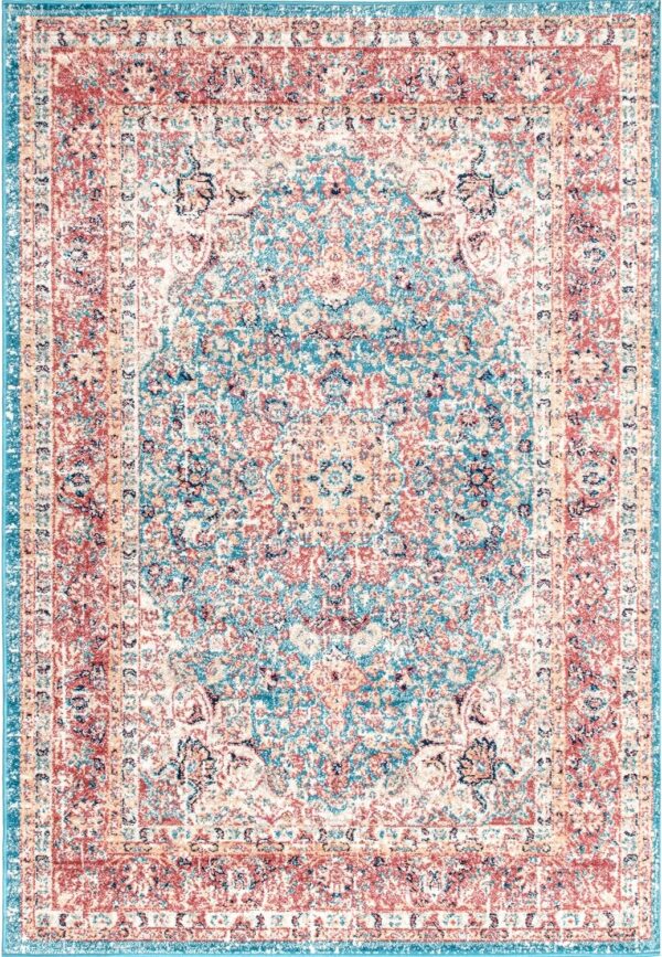 Paisley Vintage Persian Area Rug, 4' x 6', Verona Red - Image 2