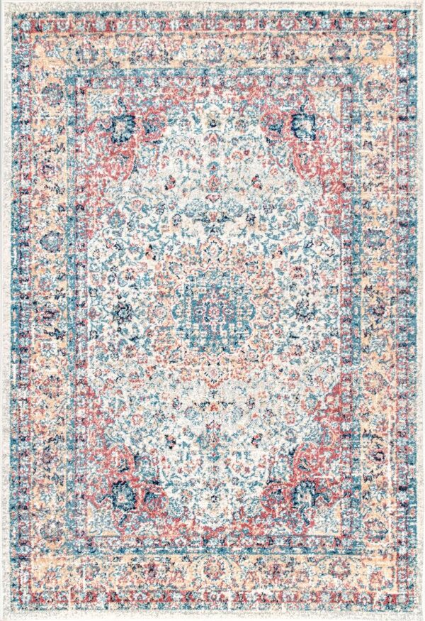 Paisley Vintage Persian Area Rug, 4' x 6', Verona Gold - Image 2